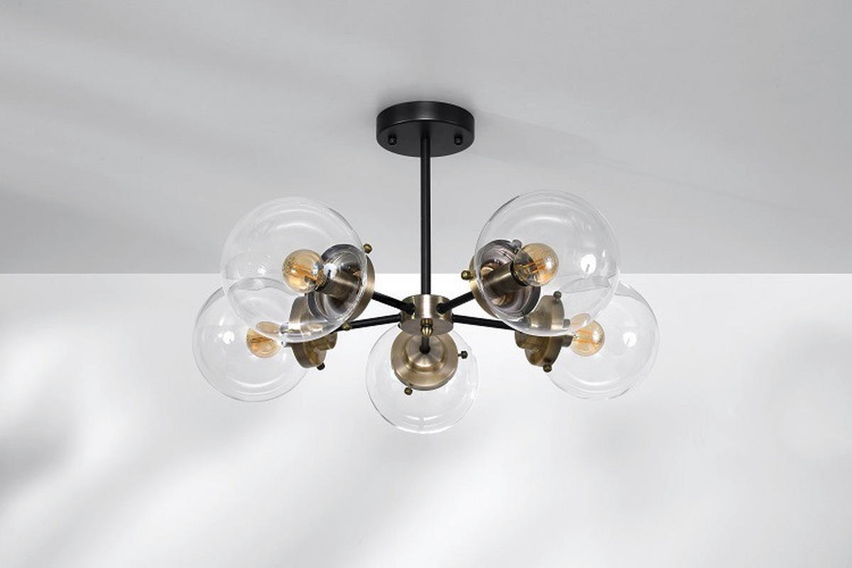 HÄNGLAMPA Lens 60/60/40 cm  - Natur, metall (60/60/40cm)