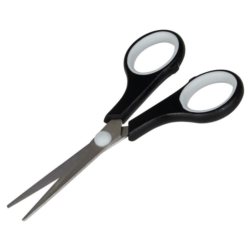 Schere 13 Cm Schwarz Mit Kunststoffgriff