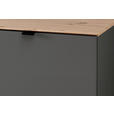 SCHUHSCHRANK 90/196/41 cm  - Schwarz/Graphitfarben, MODERN, Holzwerkstoff/Metall (90/196/41cm) - Voleo