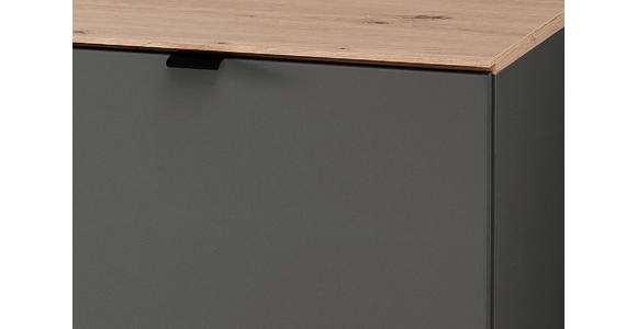 SCHUHSCHRANK 90/196/41 cm  - Schwarz/Graphitfarben, MODERN, Holzwerkstoff/Metall (90/196/41cm) - Voleo
