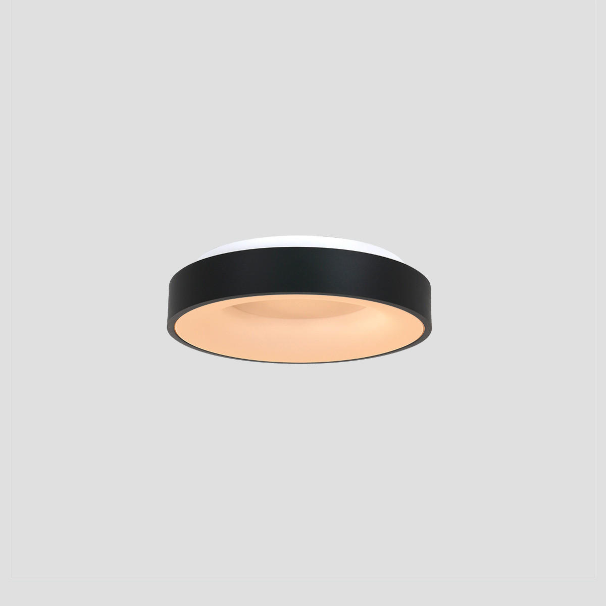 LED-DECKENLEUCHTE Ringlede 30/9 cm   - Schwarz, Basics, Kunststoff/Metall (30/9cm)