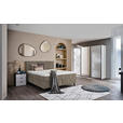 BOXSPRINGBETT 180/200 cm  in Taupe  - Taupe/Schwarz, KONVENTIONELL, Holz/Textil (180/200cm) - Voleo