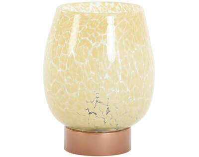 LED-TISCHLEUCHTE 13/17/13 cm  - Braun, Basics, Glas (13/17/13cm) - Light & Living