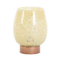 LED-TISCHLEUCHTE 13/17/13 cm  - Braun, Basics, Glas (13/17/13cm) - Light & Living