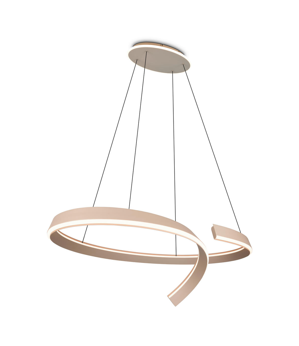 LED-HÄNGELEUCHTE CIRONDA 110/200/68 cm  - Beige, Design, Metall (110/200/68cm) - Cinque
