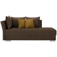 LEŽADLO, textil, 220/93/100 cm - tmavohnedá/tmavožltá, Design, textil/plast (220/93/100cm) - Livetastic