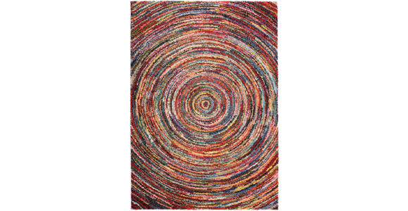 WEBTEPPICH 65/130 cm Sixteen Round Multicolor  - Multicolor, Trend, Textil (65/130cm) - Novel