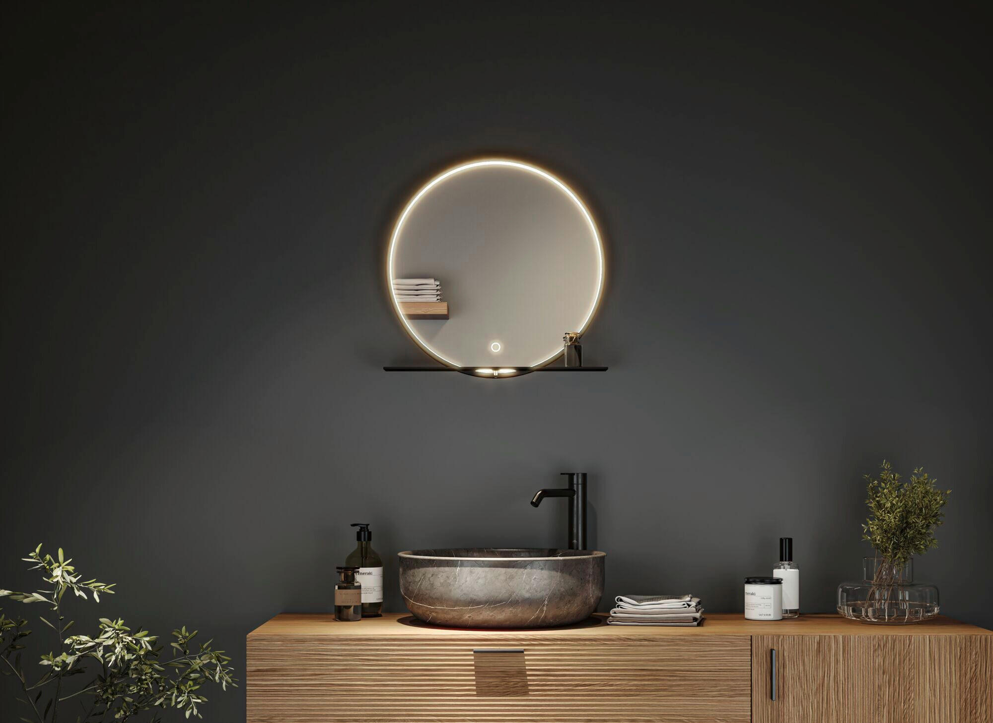 LED-WANDLEUCHTE Miro 50/10,5 cm   - Schwarz, Basics, Glas/Metall (50/10,5cm) - Paulmann