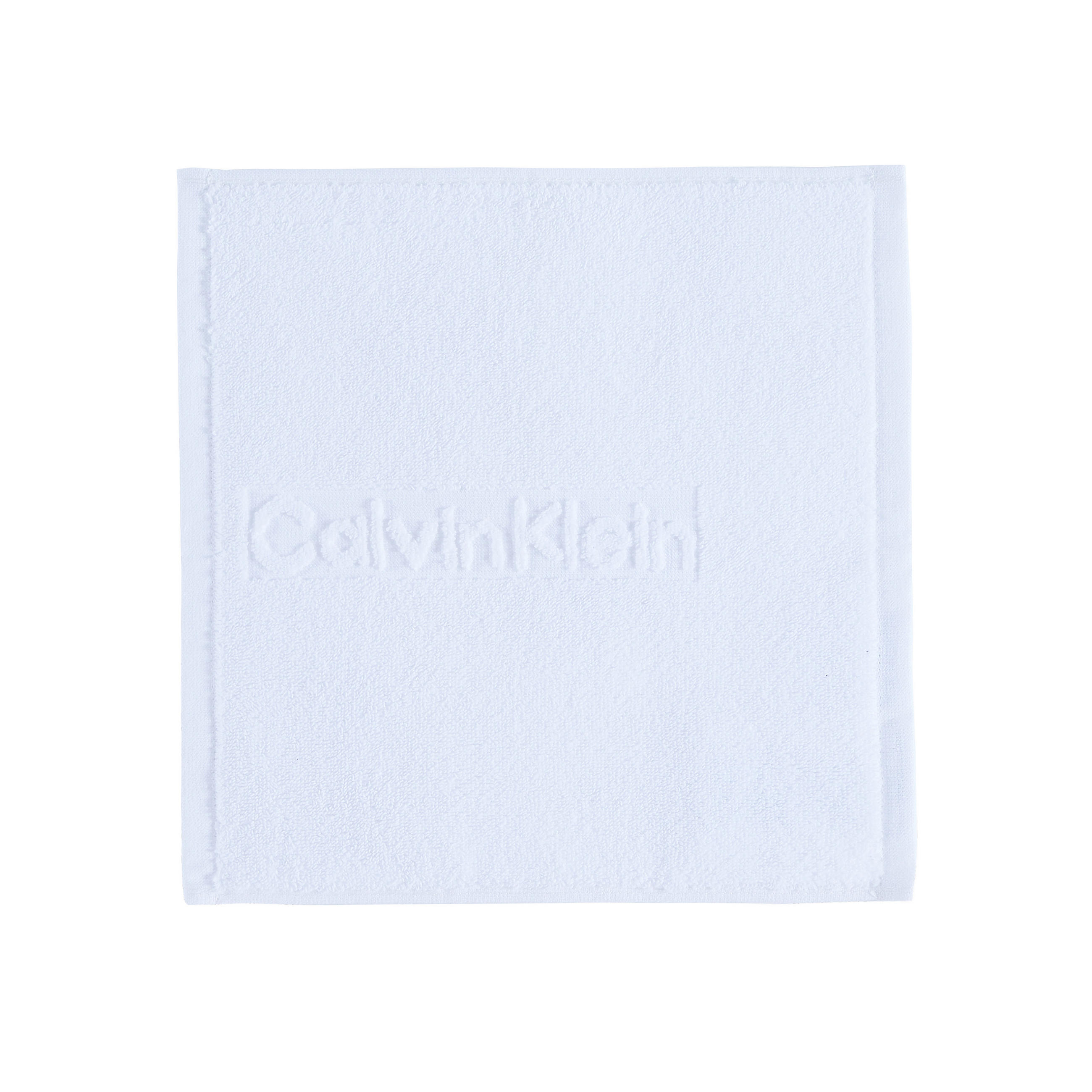 SEIFTUCH Sculpted Logo Weiß 2-teilig 30/30 cm - Weiß, Basics, Textil (30/30cm) - Calvin Klein