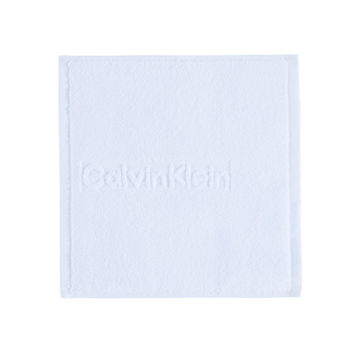 SEIFTUCH Sculpted Logo Weiß 2-teilig 30/30 cm  - Weiß, Basics, Textil (30/30cm) - Calvin Klein