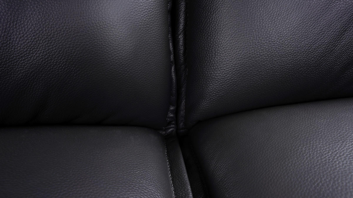 HÖRNBÄNK 178/237 cm  i antracit  - svart/antracit, Design, metall/läder (178/237cm) - Novel