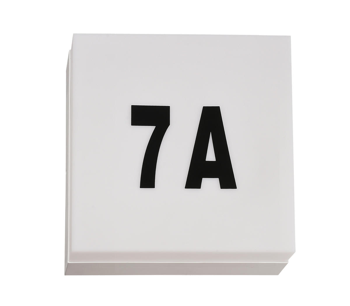 AUSSENWANDLEUCHTE - Weiss, Konventionell, Kunststoff (27,5/27,5/6,5cm)