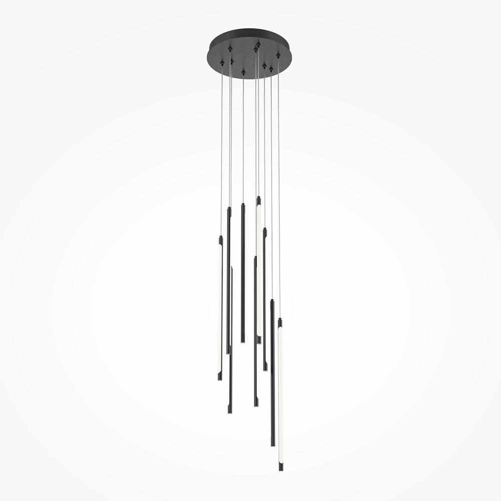 PENDELLEUCHTE 35/57,5 cm    - Schwarz, Modern, Metall (35/57,5cm) - MAYTONI