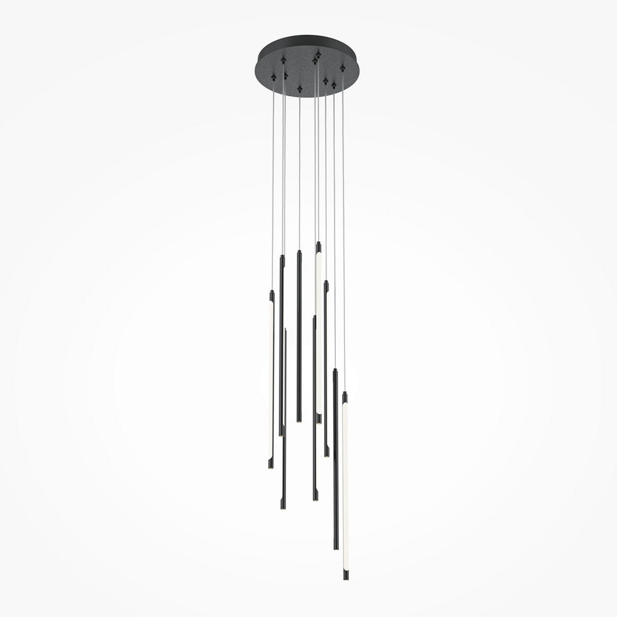 PENDELLEUCHTE 35/57,5 cm    - Schwarz, Modern, Metall (35/57,5cm) - MAYTONI