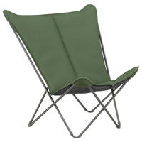 GARTEN-RELAXSESSEL Stahl  - Titanfarben/Olivgrün, Basics, Kunststoff/Metall (91/87/83cm) - Lafuma Mobilier