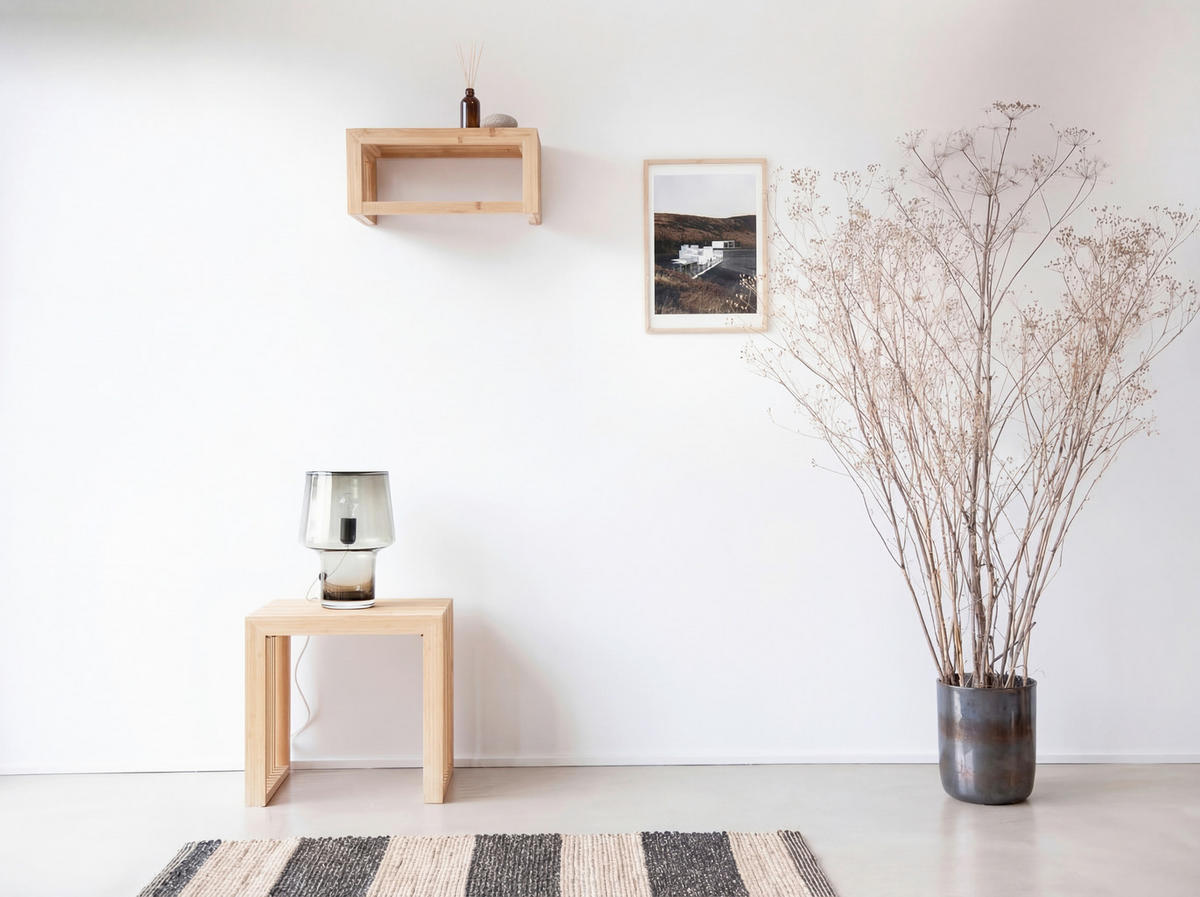GARDEROBE 2-teilig  in 45/35/43 cm  - Naturfarben, Design, Holz (45/35/43cm) - Livetastic