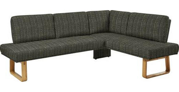 ECKBANK 240/174 cm in Grün, Eichefarben - Eichefarben/Grün, Design, Holz/Textil (240/174cm) - Dieter Knoll