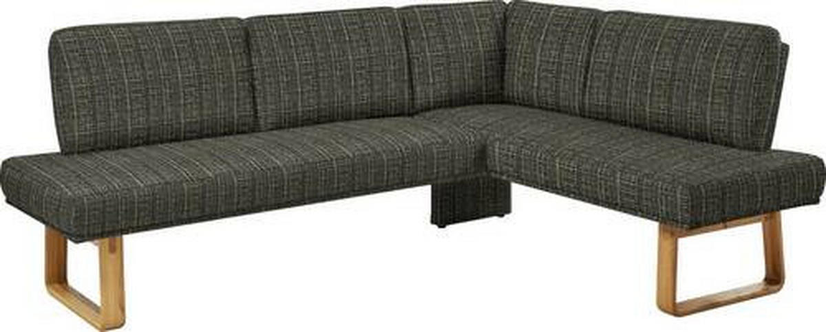 ECKBANK 240/174 cm  in Grün, Eichefarben  - Eichefarben/Grün, Design, Holz/Textil (240/174cm) - Dieter Knoll
