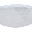 LED-DECKENLEUCHTE 38/8 cm   - Alabasterfarben/Weiß, Basics, Kunststoff/Metall (38/8cm) - Boxxx