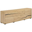 LOWBOARD  200/61/40 cm  - Eichefarben/Schwarz, KONVENTIONELL, Holzwerkstoff (200/61/40cm) - Xora
