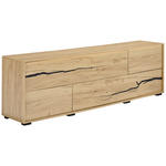 LOWBOARD  200/61/40 cm  - Eichefarben/Schwarz, KONVENTIONELL, Holzwerkstoff (200/61/40cm) - Xora