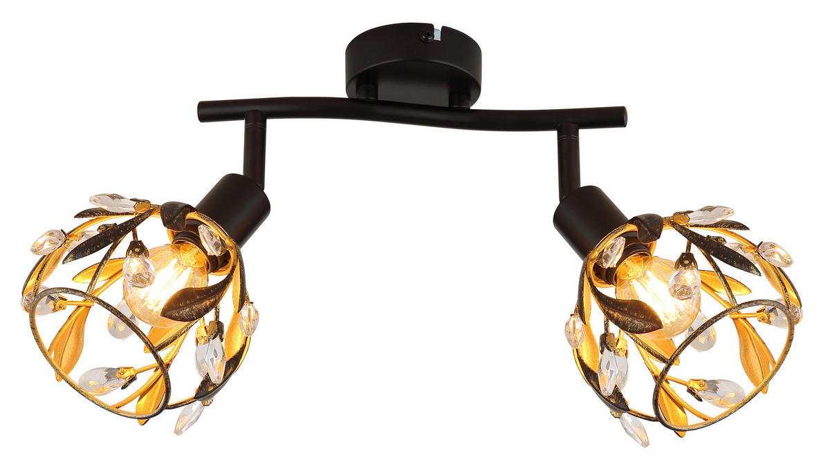 STRAHLER - Klar/Goldfarben, Basics, Kunststoff/Metall (25/12/15,5cm) - Globo