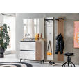 SCHUHSCHRANK 107/97/30 cm  - Eichefarben/Anthrazit, Design, Holz/Holzwerkstoff (107/97/30cm) - Moderano