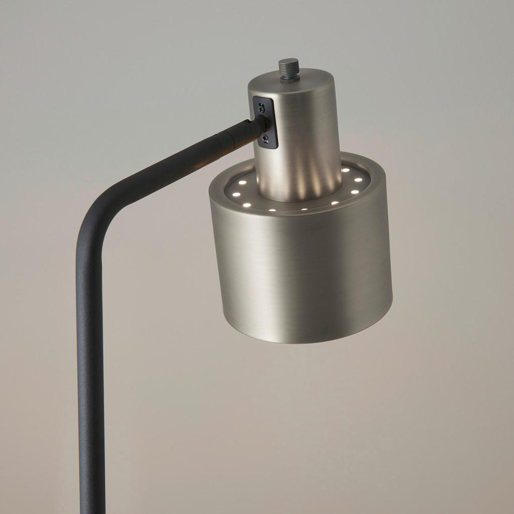 Thumbnail - Endon Stehleuchte Mayfield, Schwarz, Metall, zylindrisch,zylindrisch, 34x148x25 cm, CE, drehbar, Lampen & Leuchten, Inne...