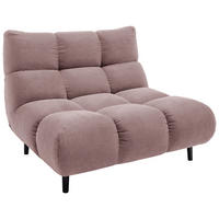 XXL-SESSEL - Schwarz/Altrosa, Design, Holz/Textil (112/85/108cm) - Pure Home Lifestyle