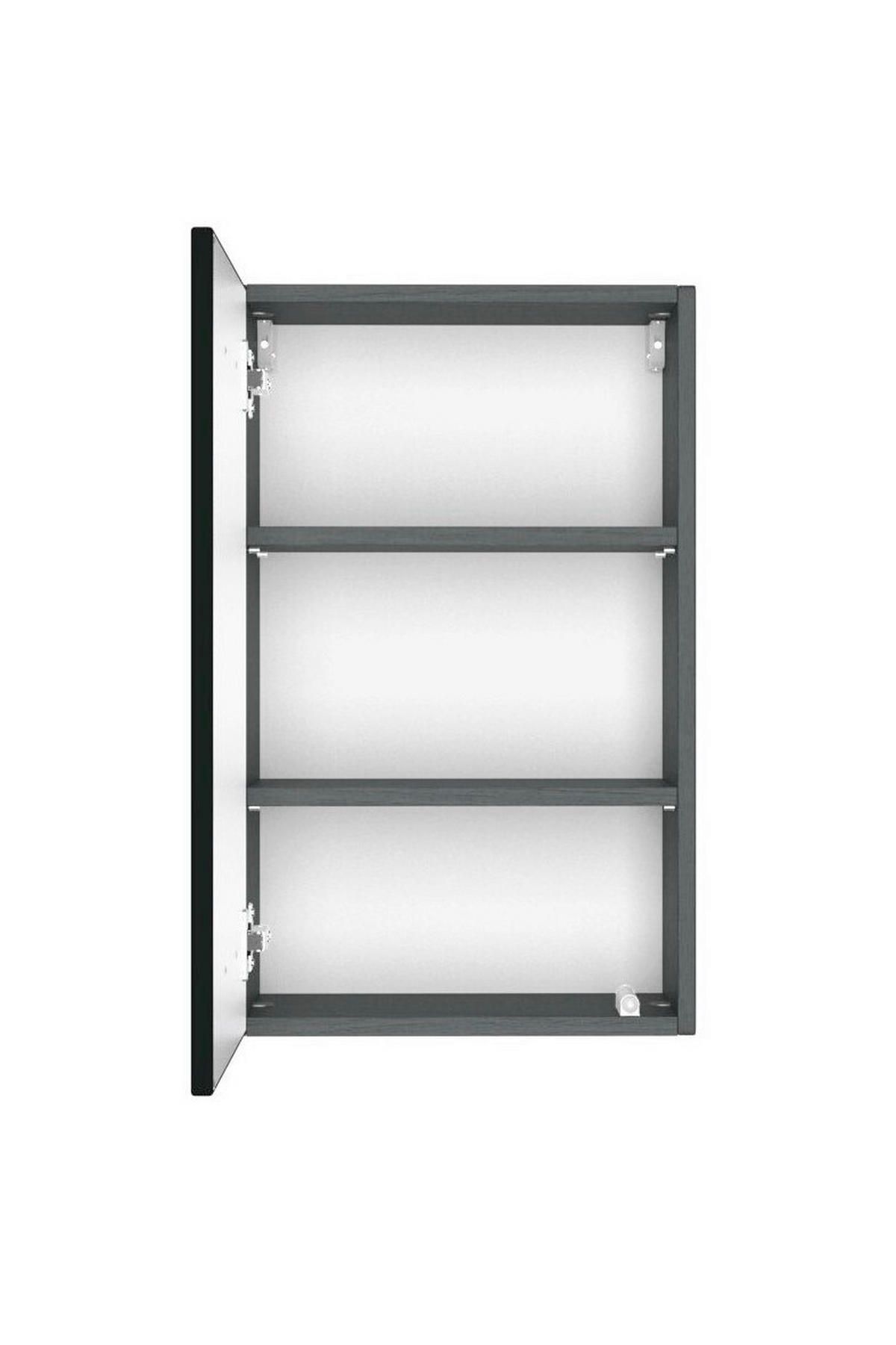 HÄNGESCHRANK 40/64/20 cm  - Graphitfarben/Grau, Natur, Holzwerkstoff (40/64/20cm) - Xora