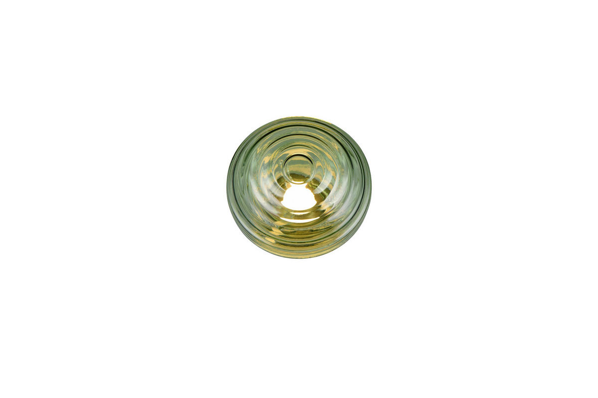 LED-WANDLEUCHTE - Messingfarben/Grün, Lifestyle, Glas/Metall (15,5/15cm)