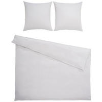 BETTWÄSCHE Satin 200/200 cm  - Silberfarben, KONVENTIONELL, Textil (200/200cm) - Bio:Vio