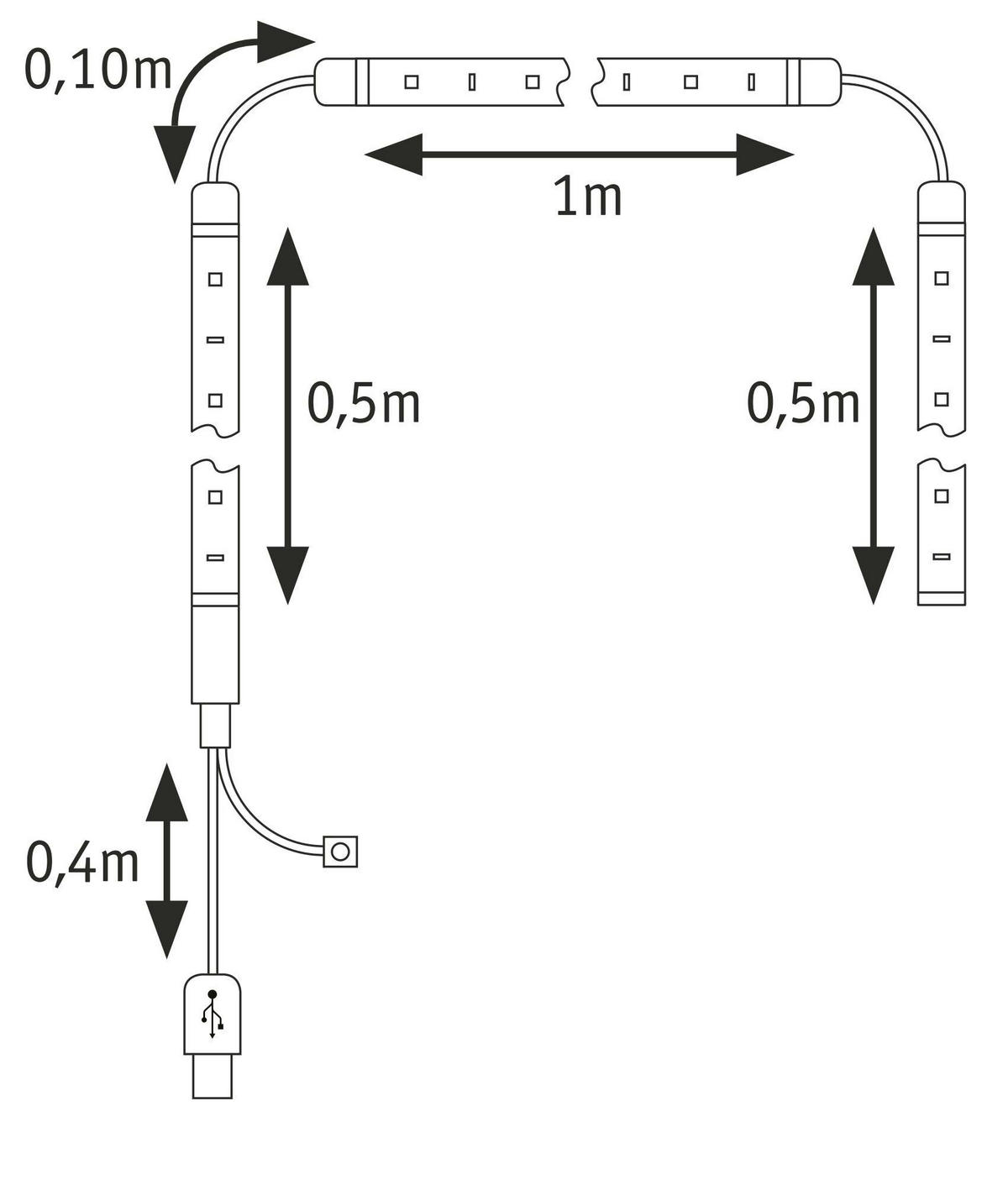 LED-STRIP Entertain 200/1,0/0,2 cm   - Schwarz, Basics, Kunststoff (200/1,0/0,2cm) - Paulmann
