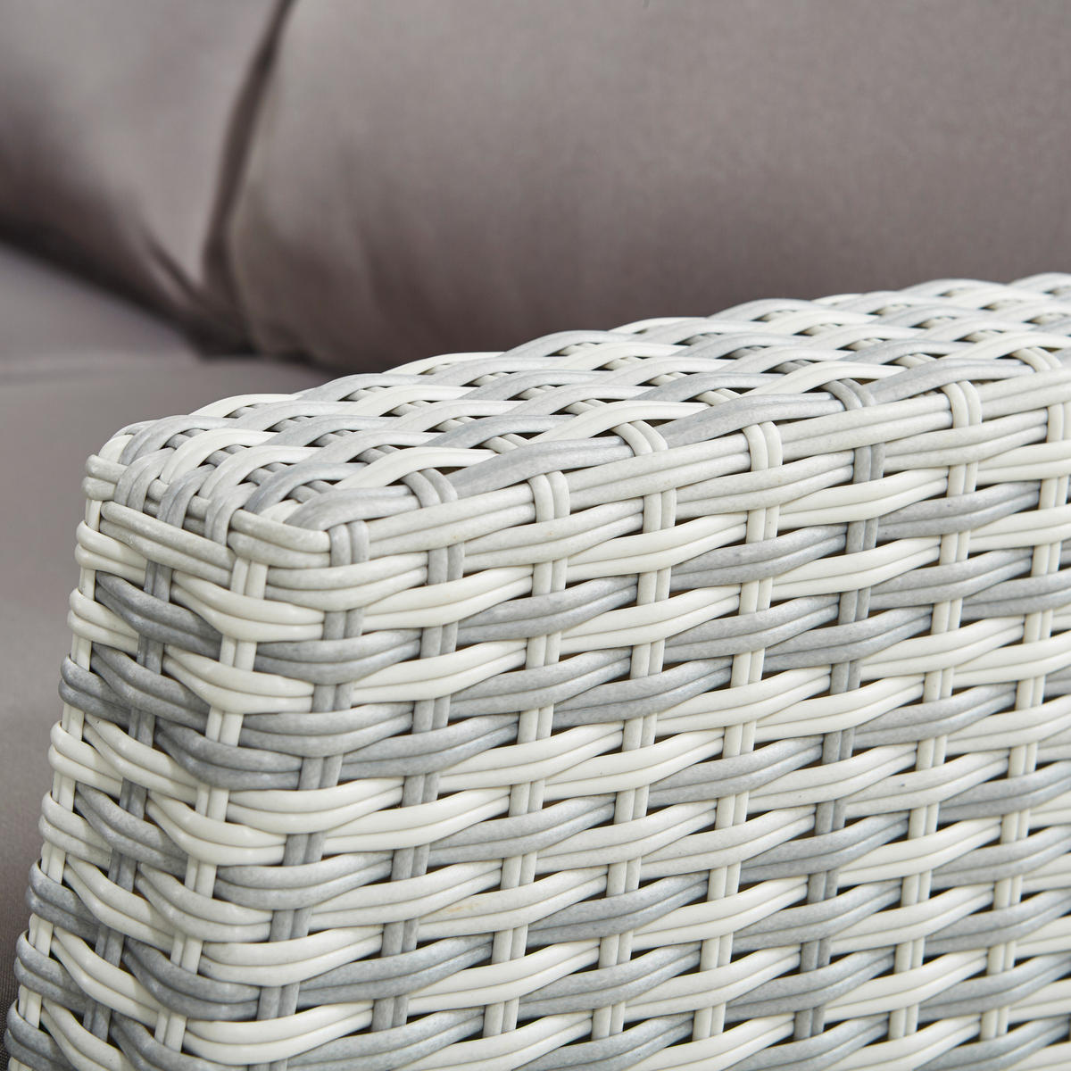 JEDÁLENSKÁ TERASOVÁ SÚPRAVA kov, plast, sklo, textil - sivá, Modern, kov/textil (177/192,5cm) - Ambia Garden