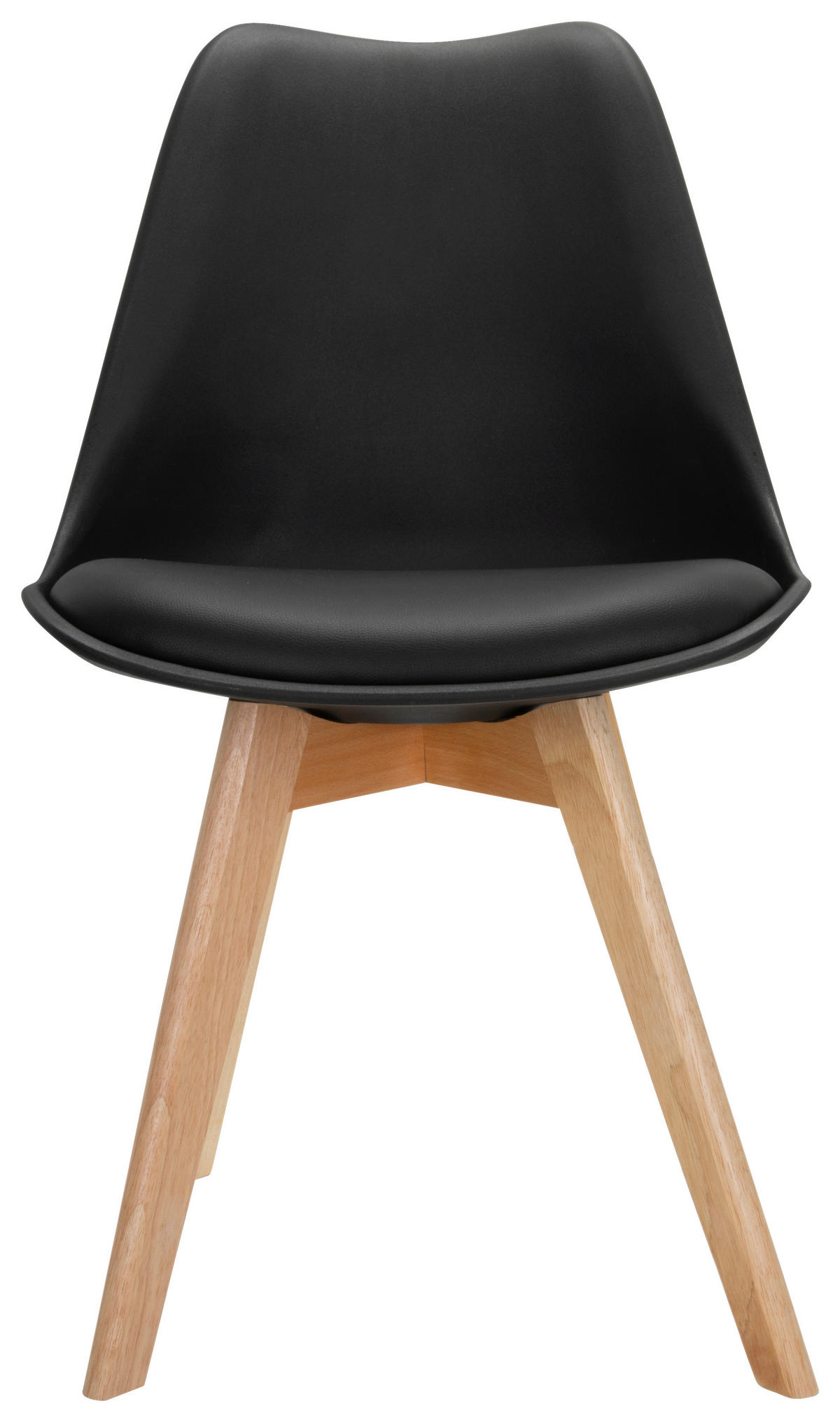 SET STOLOV, umetna masa, tekstil črna, barve bukve  - črna/barve bukve, Moderno, umetna masa/tekstil (748/87/56cm) - MID.YOU