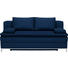 BOXSPRINGSOFA in Textil Blau - Chromfarben/Blau, Design, Textil/Metall (200/93/107cm) - Novel BOXSPRINGSOFA in Textil Blau - Chromfarben/Blau, Design, Textil/Metall (200/93/107cm) - Novel