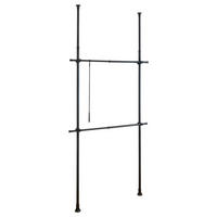 INNENEINTEILUNG 75/165/11 cm Wenko HERKULES BASIC Schwarz  - Schwarz, MODERN, Kunststoff/Metall (75/165/11cm) - Wenko