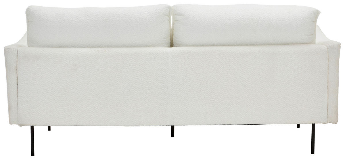 SOFA tekstil  bijela    - bijela/crna, Trend, tekstil/metal (198/90/85cm) - MID.YOU