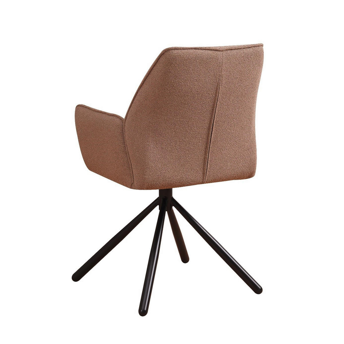 SADA ŽIDLÍ S PODRUČKAMI 2 kusy - černá/šedohnědá, Design, kov/textil (56/97/52,5cm) - MID.YOU