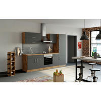 KÜCHENLEERBLOCK   Anthrazit  - Eichefarben/Anthrazit, Modern, Holzwerkstoff (270/200/60cm) - Held