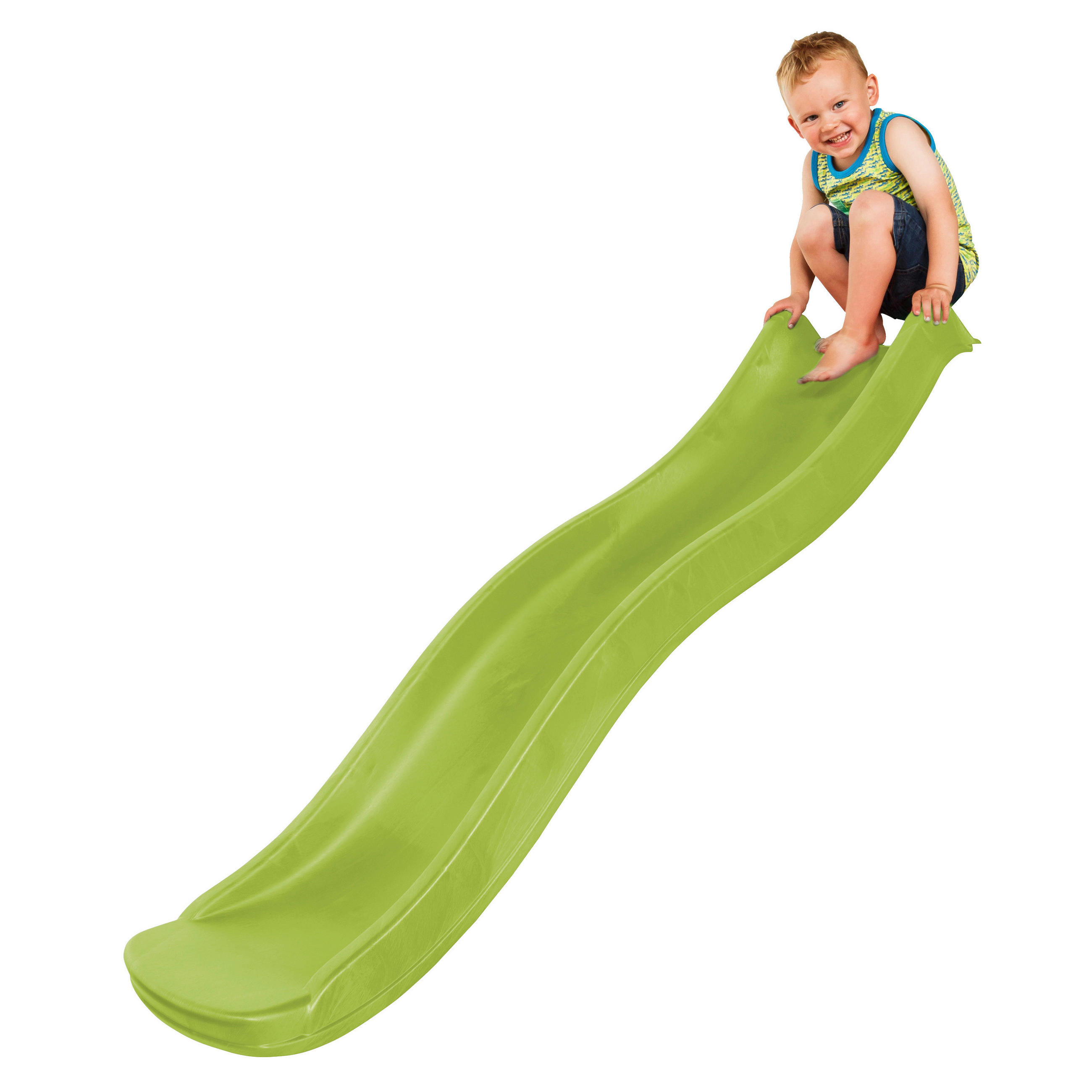 KINDERRUTSCHE Grün  - Grün, KONVENTIONELL, Kunststoff (41,5/17/180cm) - Ambia Garden