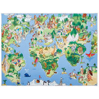 KINDERTEPPICH 120/160 cm Worldmap  - Multicolor, KONVENTIONELL, Textil (120/160cm) - Ben'n'jen