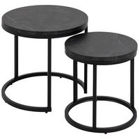 COUCHTISCH rund Schwarz  - Schwarz, Design, Holzwerkstoff/Metall (45/40/45cm) - MID.YOU