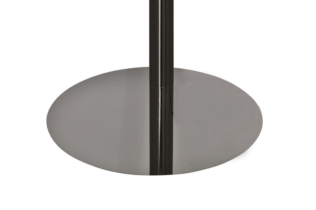 LED-STEHLEUCHTE Luberon 88/164,5/78 cm  - Schwarzchrom, Design, Kunststoff/Metall (88/164,5/78cm)
