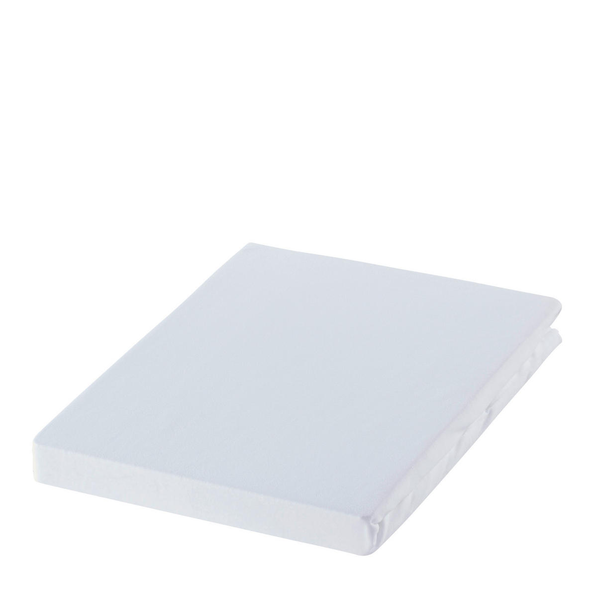 SPANNBETTTUCH Zwirn-Jersey  - Weiß, Basics, Textil (150/200cm) - Estella
