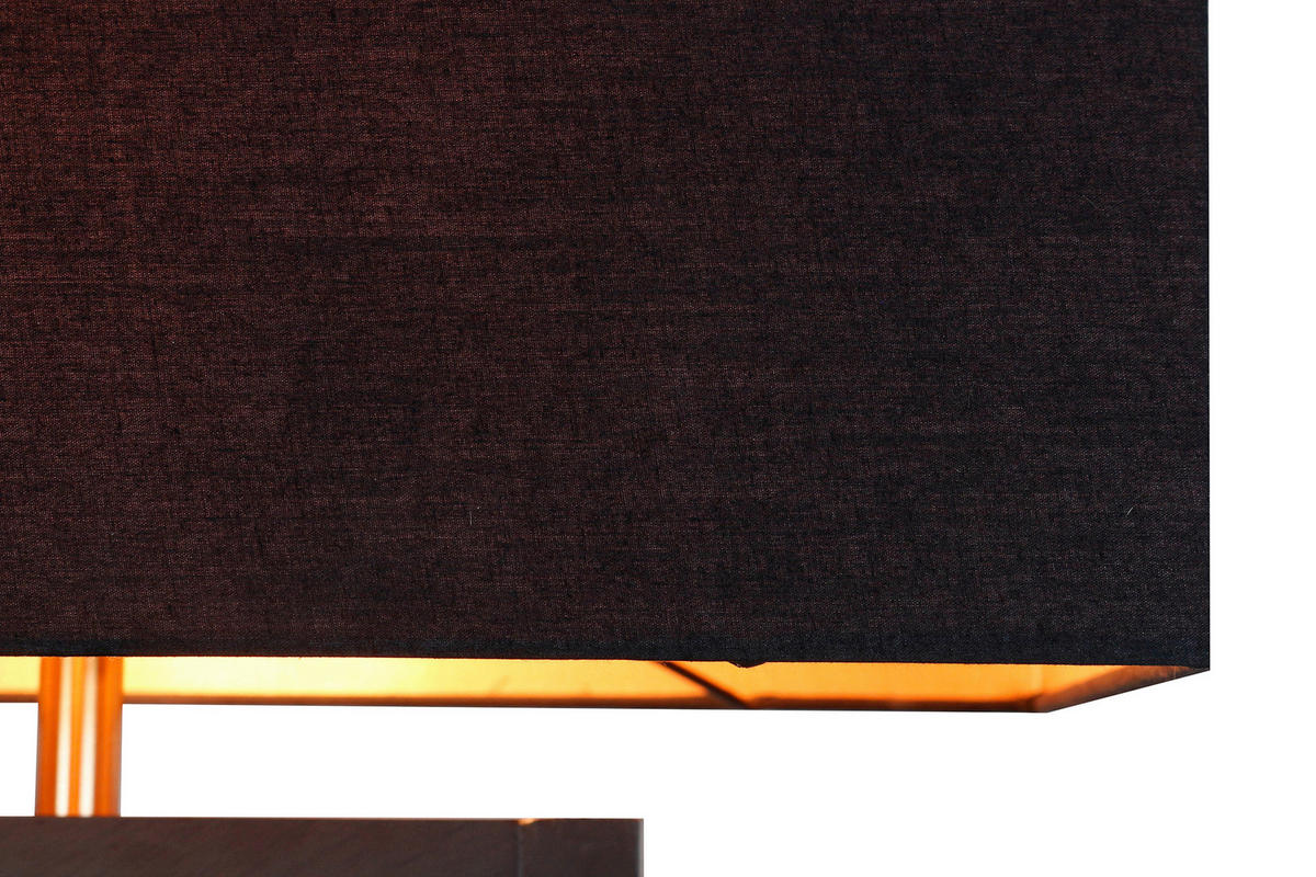 STEHLEUCHTE  40/163/20 cm   - Goldfarben/Schwarz, Design, Holz/Textil (40/163/20cm) - P & B