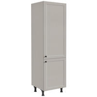 GERÄTEUMBAUSCHRANK 60/216,6/58 cm  in Grau  - Schwarz/Grau, MODERN, Holzwerkstoff/Metall (60/216,6/58cm) - Nobilia