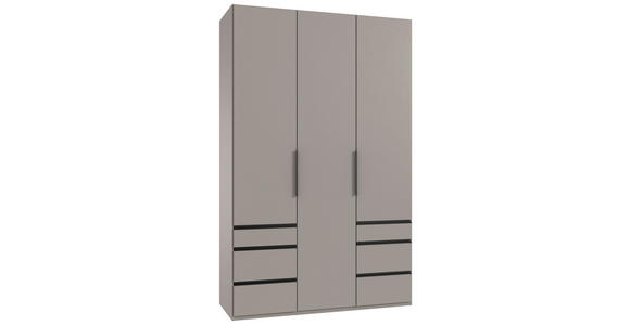 DREHTÜRENSCHRANK in Sahara - Schwarz/Sahara, KONVENTIONELL, Holzwerkstoff/Metall (150/236/58cm) - Hom`in
