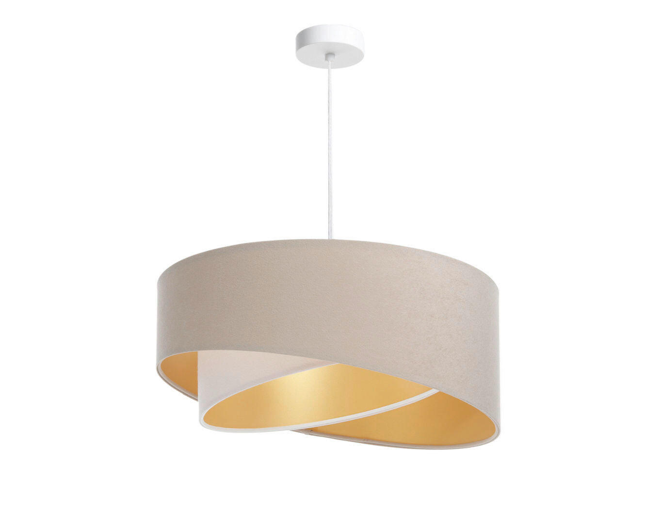 HÄNGELEUCHTE Galaxy 50/93 cm  - Beige/Goldfarben, Design, Kunststoff/Textil (50/93cm)