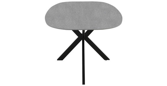 ESSTISCH Grau, Schwarz oval   - Schwarz/Grau, Design, Holzwerkstoff/Metall (180/100/76cm) - Carryhome